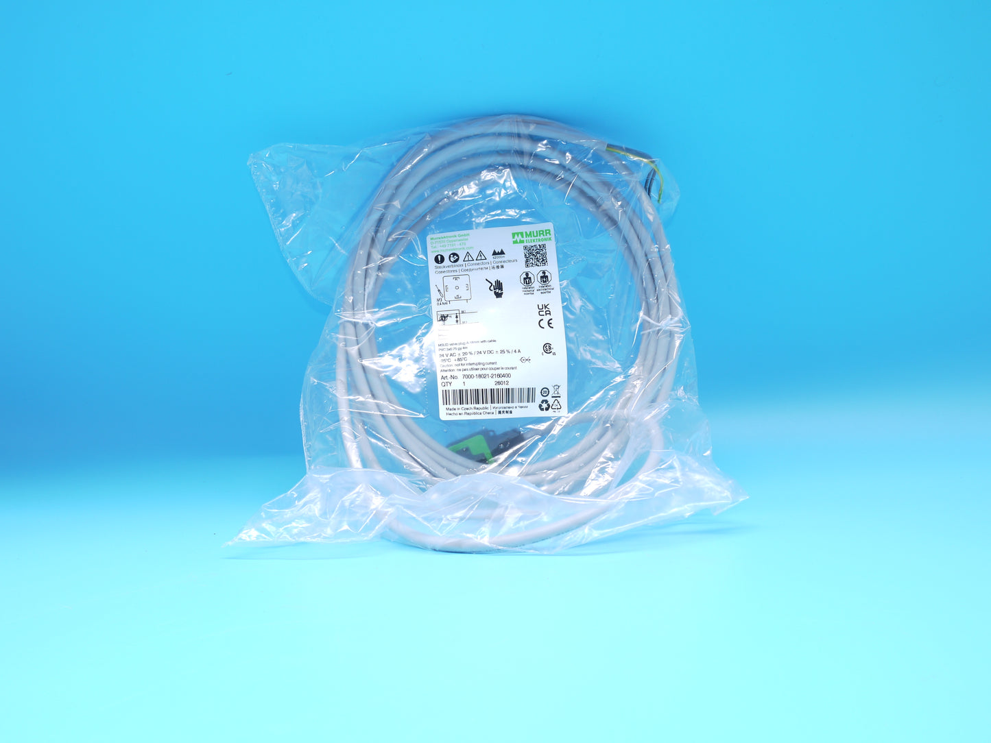!♦ ♦ KS |►10 Stück◄| Ventilstecker mit 4m Kabel 24V, LED, Schutzbeschaltung