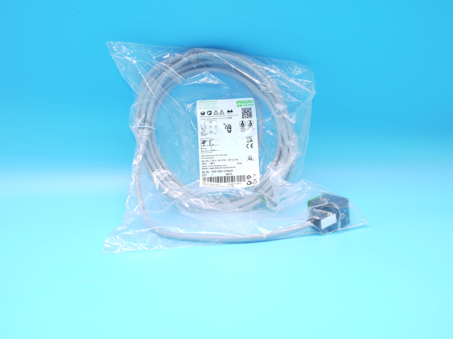 !♦ ♦ KS |►10 Stück◄| Ventilstecker mit 5m Kabel 24V, LED, Schutzbeschaltung