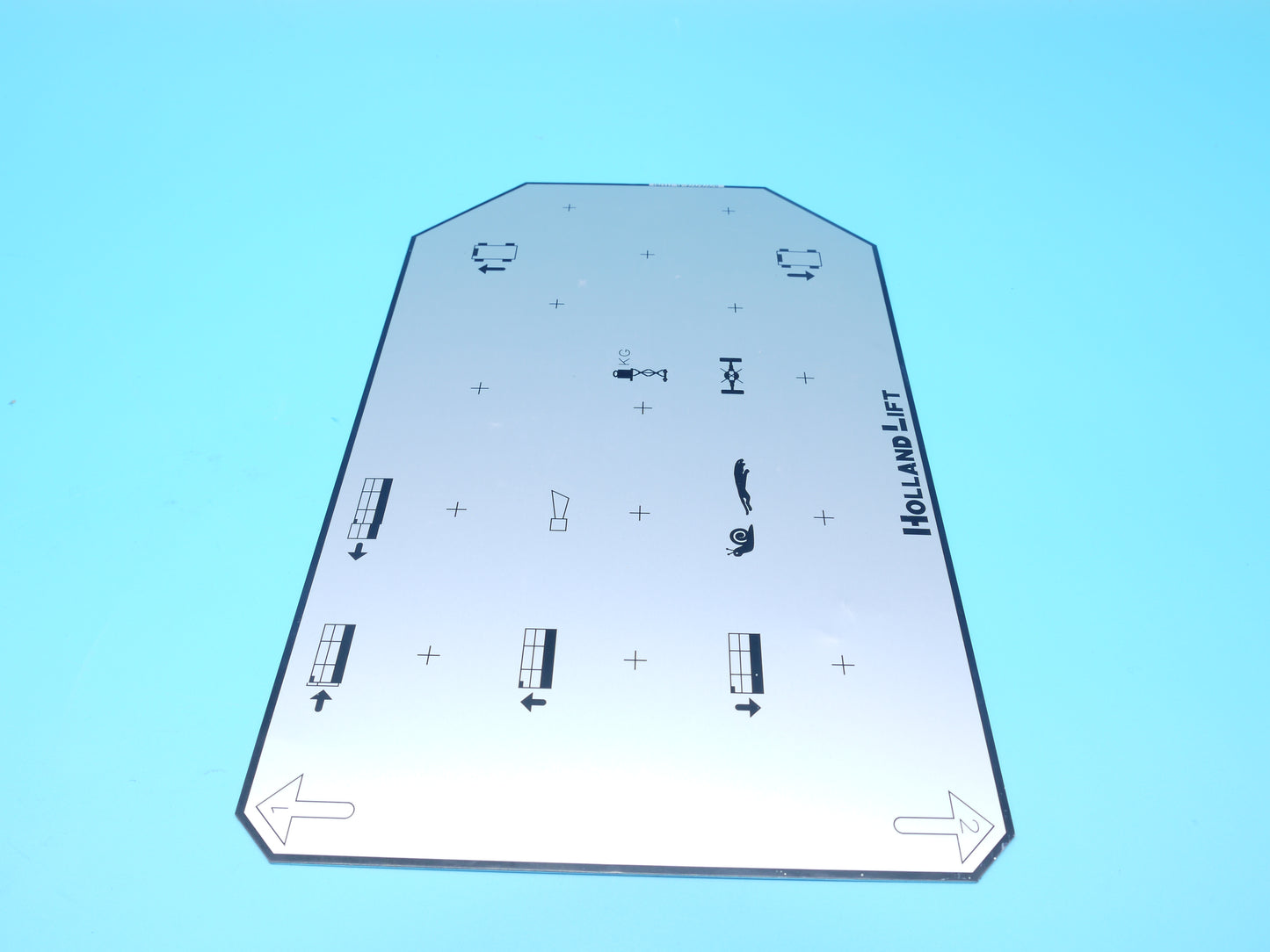 ! RKE Aluminium Schild für Y mit LED f. Überlast