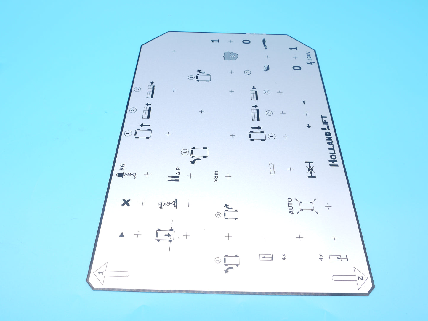 ! RKE Aluminium Schild groß für G320 Diesel/Elektro