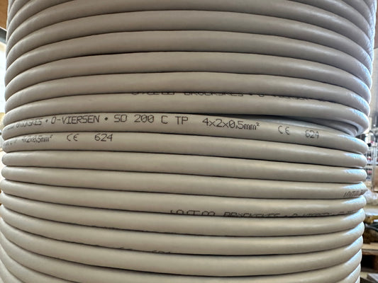 !  ♦  KS SPS Steuerkabel 8 Ader SD200 C TP 4x2x0,5 500m