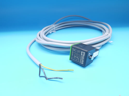 !♦ ♦ KS |►10 Stück◄|    Ventilstecker mit 4m Kabel 24V, LED, Schutzbeschaltung