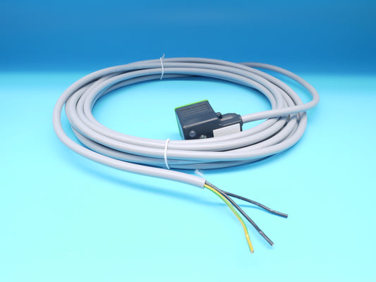 !♦ ♦ KS |►10 Stück◄|   Ventilstecker mit 5m Kabel 24V, LED, Schutzbeschaltung