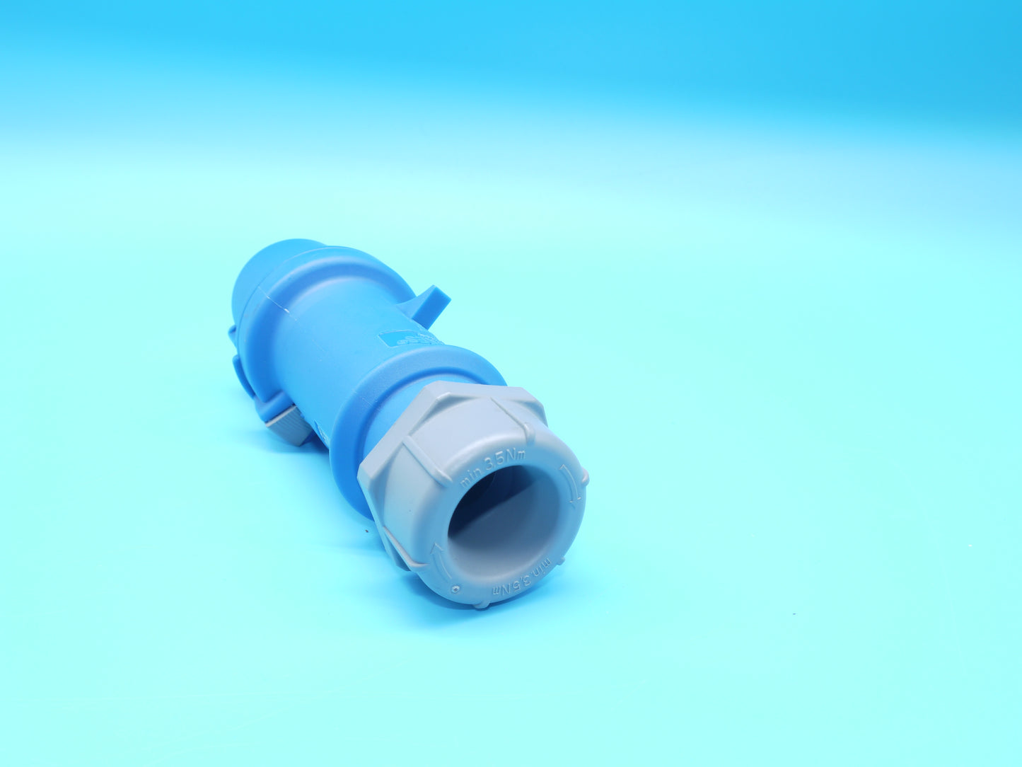 !♦ ♦ KS |►4 Stück◄|    CEE-Stecker blau 16A 230V IP 44, männlich
