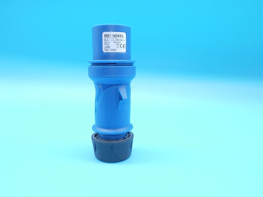 KS |►4 Stück◄|   CEE-Stecker blau 16A 230V IP 54, männlich