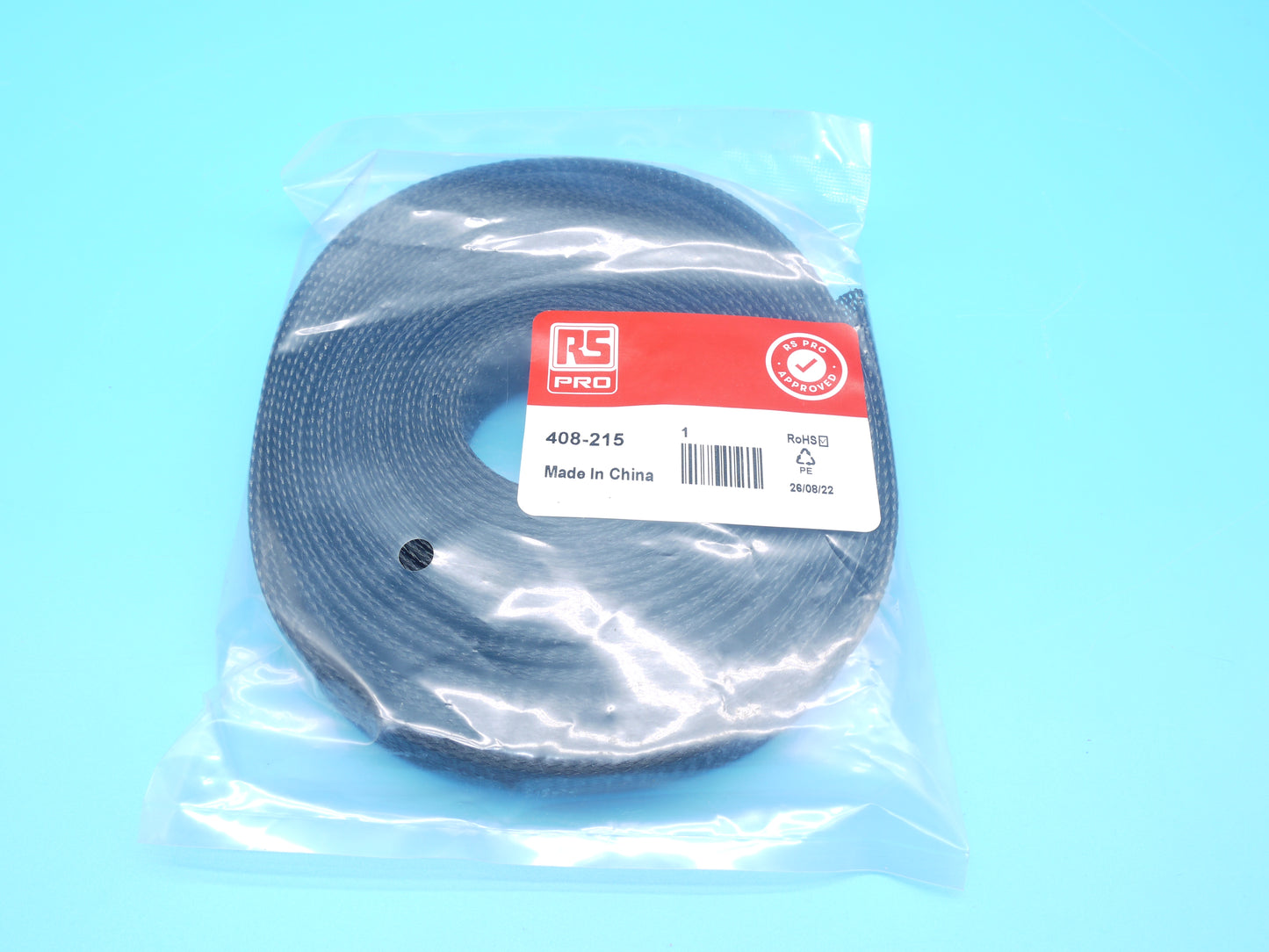 !♦ ♦ KS |►2 Stück◄|   Gewebeschlauch PVC 20mm schwarz
