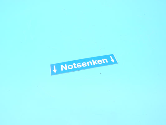 !    MB |►10 Stück◄| SCHILD,NOTSENKEN