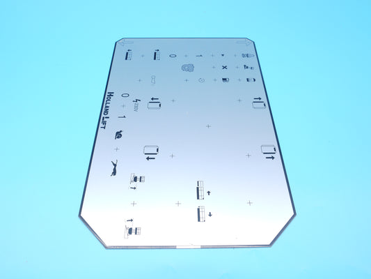 !    RKE Aluminium Schild für Tack-Bedienpult (neu)