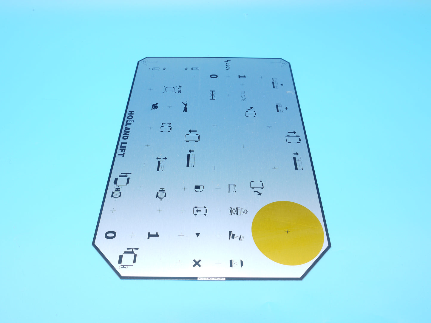 !    RKE Aluminium Schild Bedienpult M250 Hybrid-Elektro