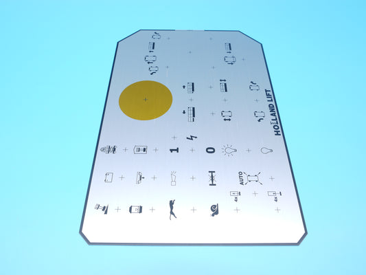 !    RKE Aluminium Schild Bedienpult HL-240 E25/E13 TULIP E-mit Stützen