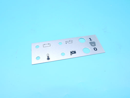 !    RKE Aluminium Schild Öl, Temp. Luftfilter